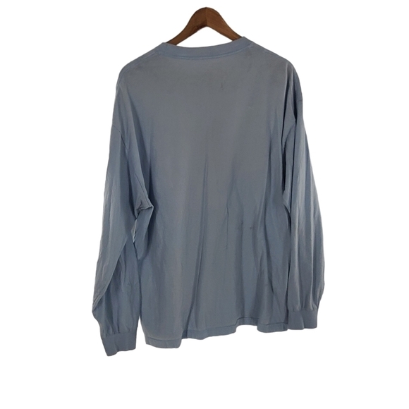 Primitive Long Sleeve T-Shirt MensSz XL Tie Light Blue Spell out - Picture 3 of 3